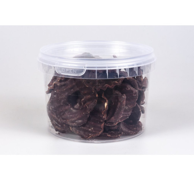 Jablkové chipsy v hořké čokoládě 100g